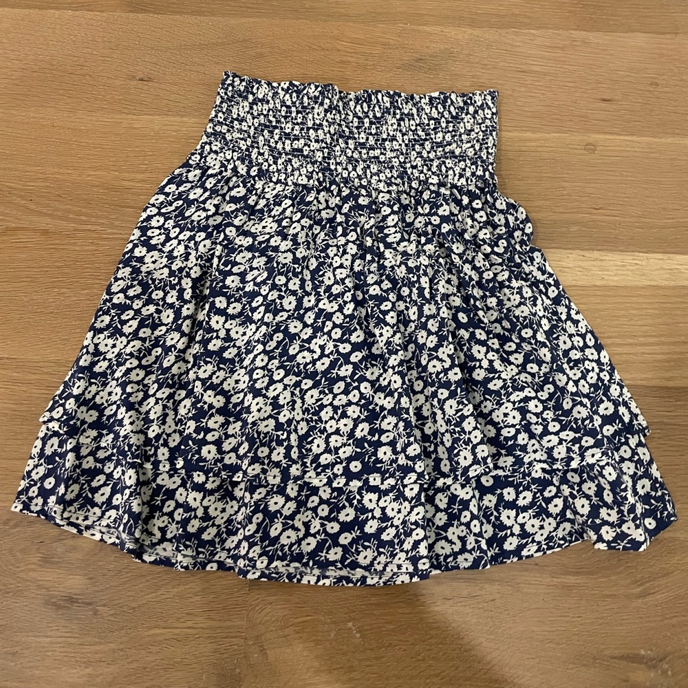 Rails Addison smocked floral print skirt